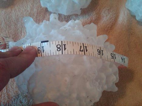 Largest hailstone on record